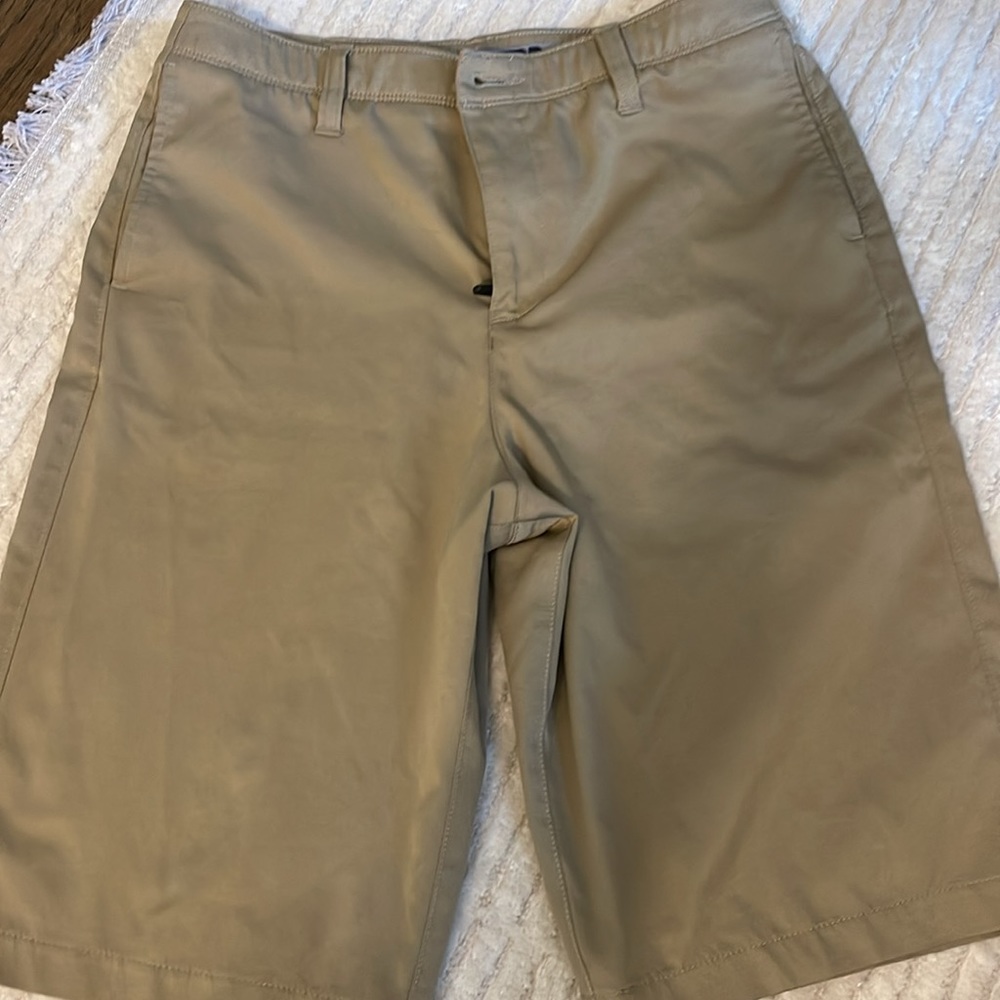 Three pair boys golf/dress shorts